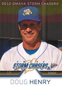 2012 MultiAd Omaha Storm Chasers #29 Doug Henry Front
