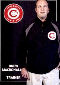 2012 Grandstand Vancouver Canadians #NNO Drew MacDonald Front