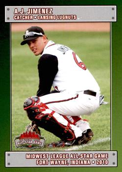 2010 Grandstand Midwest League All-Star Game Eastern Division #NNO A.J. Jimenez Front