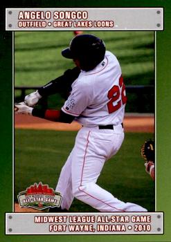 2010 Grandstand Midwest League All-Star Game Eastern Division #NNO Angelo Songco Front
