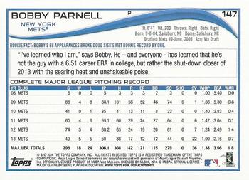 2014 Topps Opening Day - Purple #147 Bobby Parnell Back