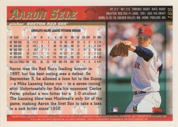 1998 Topps - Minted in Cooperstown #169 Aaron Sele Back