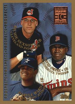 1998 Topps - Minted in Cooperstown #257 Richie Sexson / Daryle Ward / David Ortiz Front
