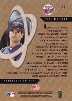 1998 Donruss Preferred #192 Paul Molitor Back