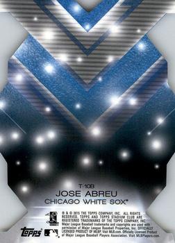 2015 Stadium Club - Triumvirates Luminous #T-10B Jose Abreu Back