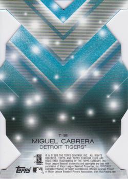 2015 Stadium Club - Triumvirates Luminescent #T-1B Miguel Cabrera Back