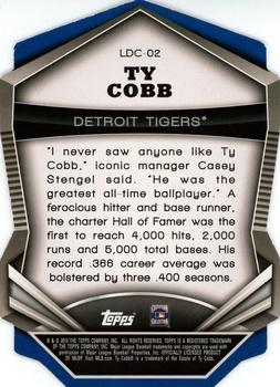 2015 Stadium Club - Legends Die Cuts #LDC-02 Ty Cobb Back