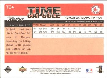 1998 Upper Deck Retro - Time Capsule #TC4 Nomar Garciaparra Back