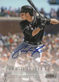 2015 Stadium Club - Autographs #SCA-CY Christian Yelich Front