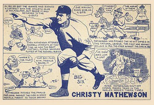 1914 E & S Postcards #NNO Christy Mathewson Front
