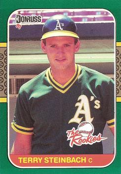 1987 Donruss The Rookies #26 Terry Steinbach Front