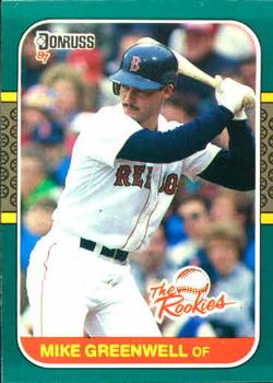 1987 Donruss The Rookies #4 Mike Greenwell Front