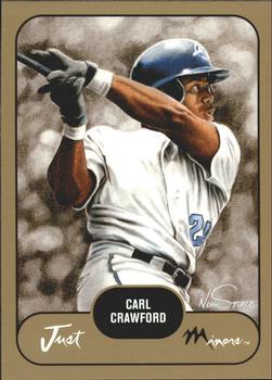 2002 Just Prospects - Gold #8 Carl Crawford Front