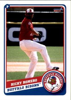 2014 Choice Buffalo Bisons #19 Ricky Romero Front