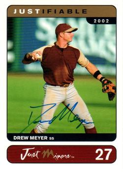2002-03 Justifiable - Autographs #27 Drew Meyer Front