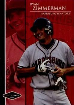 2005 Justifiable - Glossy Black #90 Ryan Zimmerman Front