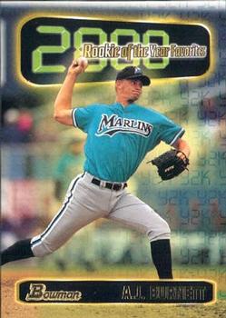 1999 Bowman - 2000 Rookie of the Year Favorites #ROY3 A.J. Burnett  Front