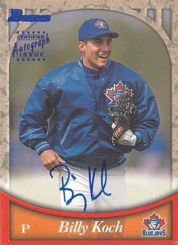 1999 Bowman - Certified Autographs #BA65 Billy Koch Front