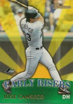 1999 Bowman - Early Risers #ER10 Jose Canseco  Front