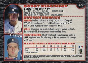 1999 Bowman - International #49 Bobby Higginson Back