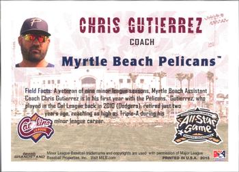 2015 Grandstand California League / Carolina League All-Star Game #NNO Chris Gutierrez Back