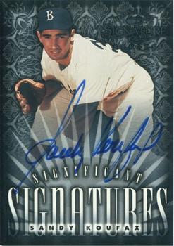 1998 Donruss Signature - Significant Signatures #NNO Sandy Koufax Front