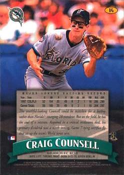 1998 Finest #14 Craig Counsell Back