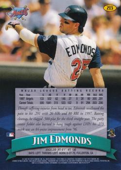 1998 Finest #213 Jim Edmonds Back