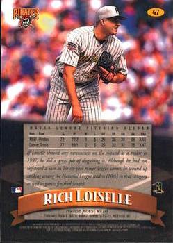 1998 Finest #47 Rich Loiselle Back