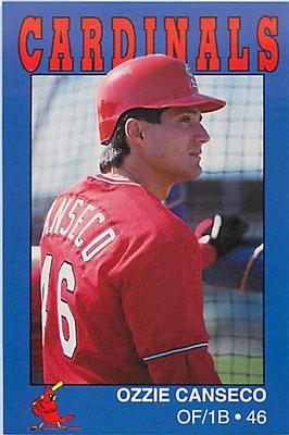1993 St. Louis Cardinals Police #NNO Ozzie Canseco Front