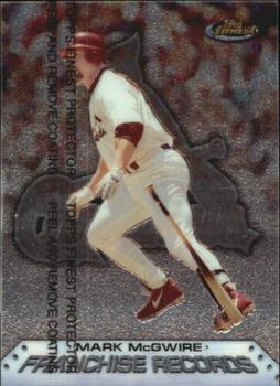 1999 Finest - Franchise Records #FR3 Mark McGwire  Front