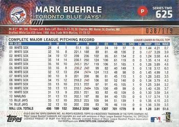 2015 Topps - Sparkle Foil #625 Mark Buehrle Back