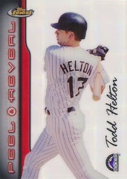 1999 Finest - Peel and Reveal Hyperplaid #PR15 Todd Helton  Front