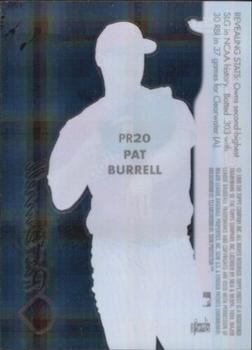 1999 Finest - Peel and Reveal Hyperplaid #PR20 Pat Burrell  Back