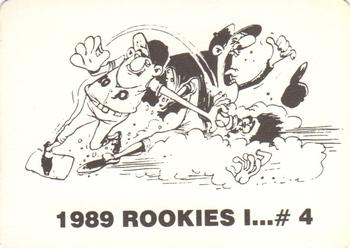 1989 Rookies I... (unlicensed) #4 Marty Brown Back