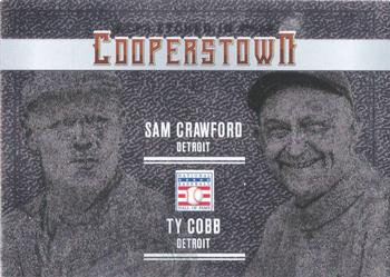 2015 Panini Cooperstown - Etched in Cooperstown Dual Silver #10 Ty Cobb / Sam Crawford Front