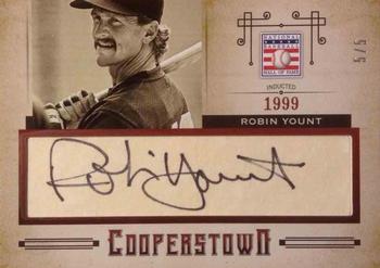 2015 Panini Cooperstown - HOF Cut Signatures #82 Robin Yount Front