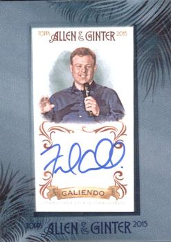 2015 Topps Allen & Ginter - Autographs Non Baseball #AGA-FC Frank Caliendo Front
