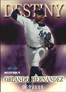 1999 Fleer Mystique - Destiny #5 Orlando Hernandez  Front
