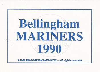 1990 Bellingham Mariners #NNO Title Card Front
