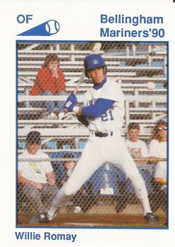 1990 Bellingham Mariners #25 Willie Romay Front