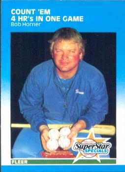 1987 Fleer #632 Bob Horner Front