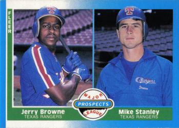 1987 Fleer #647 Jerry Browne / Mike Stanley Front