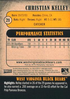 2015 Choice West Virginia Black Bears #21 Christian Kelley Back