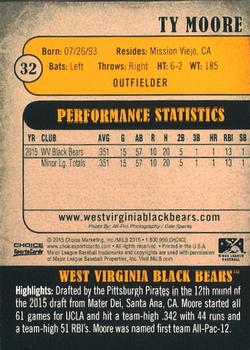 2015 Choice West Virginia Black Bears #32 Ty Moore Back