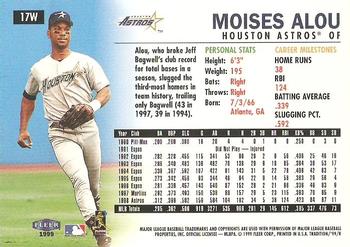 1999 Fleer Tradition - Warning Track Collection #17W Moises Alou Back