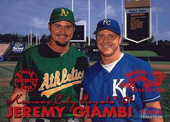 1999 Fleer Tradition - Warning Track Collection #95W Jeremy Giambi Front