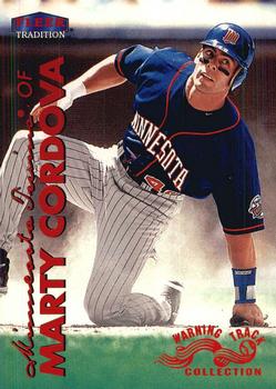 1999 Fleer Tradition - Warning Track Collection #98W Marty Cordova Front