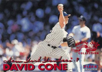 1999 Fleer Tradition - Warning Track Collection #124W David Cone Front