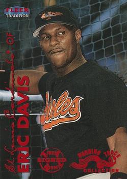1999 Fleer Tradition - Warning Track Collection #146W Eric Davis Front